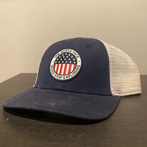 North face American flag hat